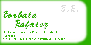 borbala rafaisz business card